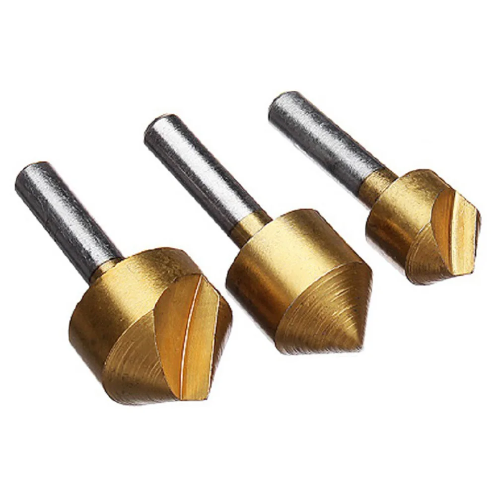5Pcs 90 Degree Countersink Drill Bit Titanium Coating Chamfering Single Blade Circular Handle Chamfer Cutter Wood Metal Drill
5Pcs 90 Degree Countersink Drill Bit Titanium Coating Chamfering Single Blade Circular Handle Chamfer Cutter Wood Metal Drill