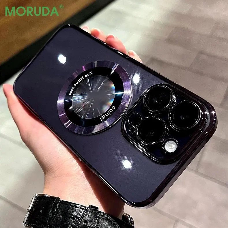 Alloy Logo Hole Magsafing Phone Case for iPhone 14 11 12 13 Pro Xs Max Xr X 7 8 14 Plus Magnetic Plating Clear Shockproof Cover
Alloy Logo Hole Magsafing Phone Case for iPhone 14 11 12 13 Pro Xs Max Xr X 7 8 14 Plus Magnetic Plating Clear Shockproof Cover