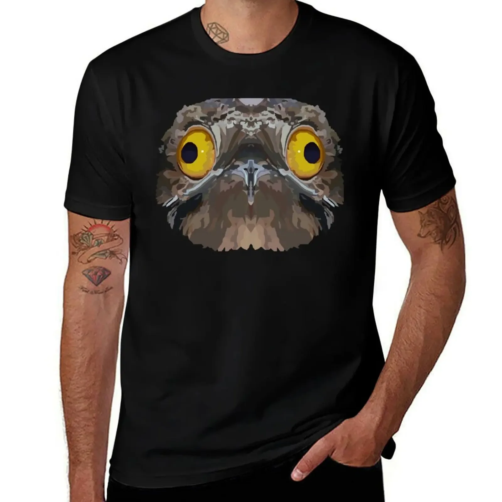 Топографическая: обычная футболка Potoo винтажные футболки с принтом животных для