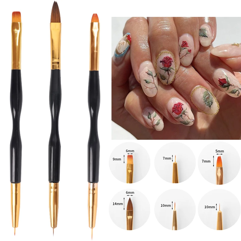 1/3Pcs Acrylic French Stripe Nail Liner Brush Set 3D Tips Manicuring Ultra-thin Line Drawing Pen UV Gel Brushes Painting Tools
1/3Pcs Acrylic French Stripe Nail Liner Brush Set 3D Tips Manicuring Ultra-thin Line Drawing Pen UV Gel Brushes Painting Tools
