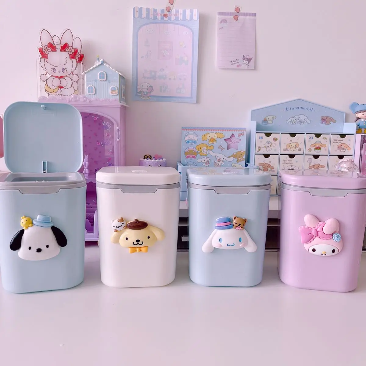 Sanrio Cinnamoroll Pochacco Pom Purin Waste Bin Trash Kawaii Can Swingbin Toilet Paper Push Type Garbage Bin Paper Basket Girls
Sanrio Cinnamoroll Pochacco Pom Purin Waste Bin Trash Kawaii Can Swingbin Toilet Paper Push Type Garbage Bin Paper Basket Girls