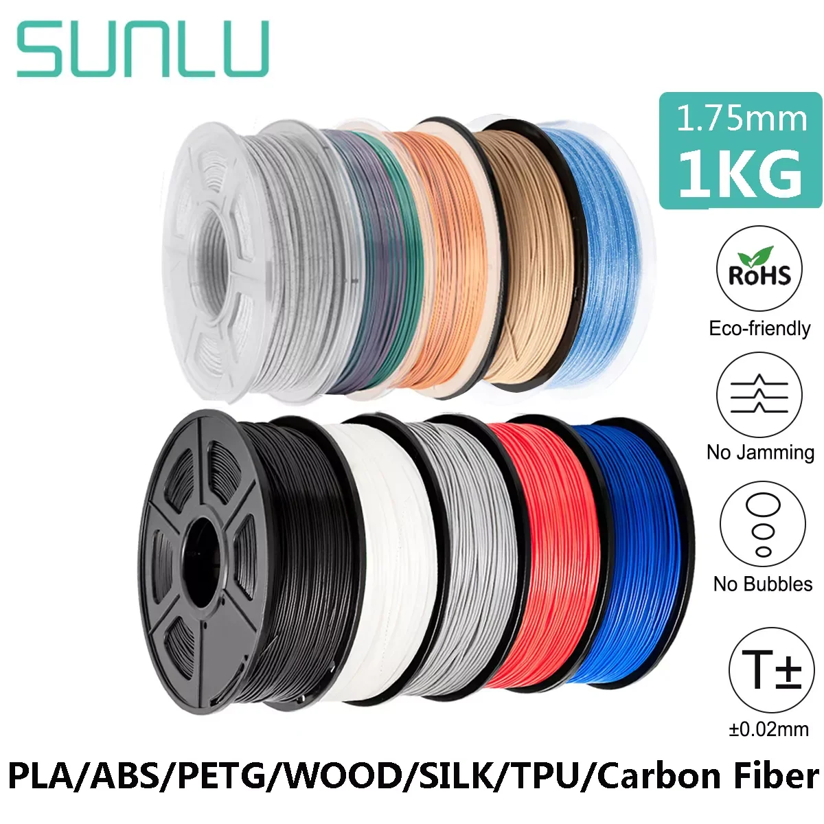 NEW2023 3D Filament 1KG 1.75mm 3D Printing Filament PETG/PLA/PLA PLUS/ABS/SILK/WOOD/TPU/CARBON FIBER with RoHS Reach no bubbles
NEW2023 3D Filament 1KG 1.75mm 3D Printing Filament PETG/PLA/PLA PLUS/ABS/SILK/WOOD/TPU/CARBON FIBER with RoHS Reach no bubbles