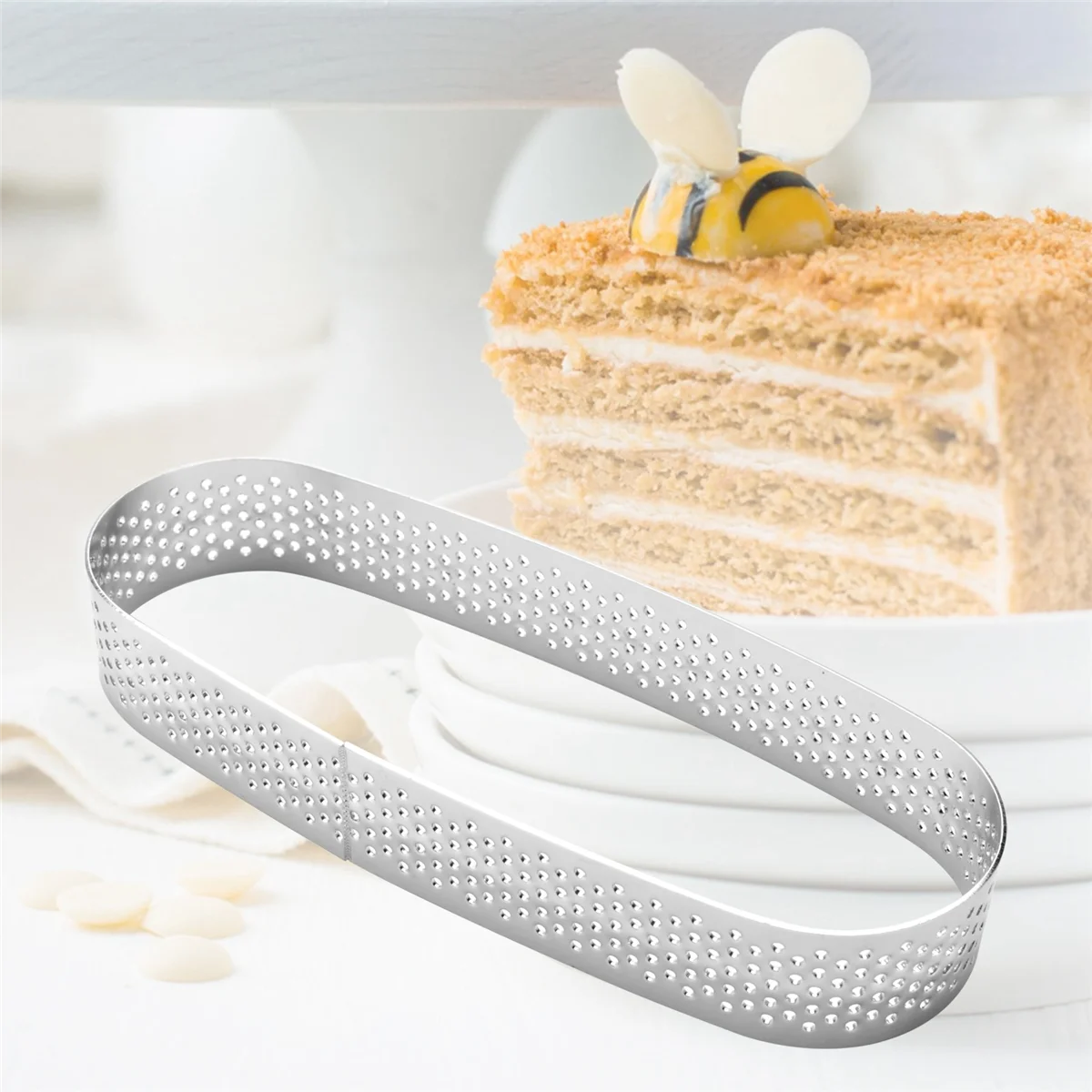 10 Pack Oval Tart Ring,Perforated Baking Ring,Pastry Ring,Stainless Steel Cake Tart Mold Rings,Baking Tart Ring
10 Pack Oval Tart Ring,Perforated Baking Ring,Pastry Ring,Stainless Steel Cake Tart Mold Rings,Baking Tart Ring