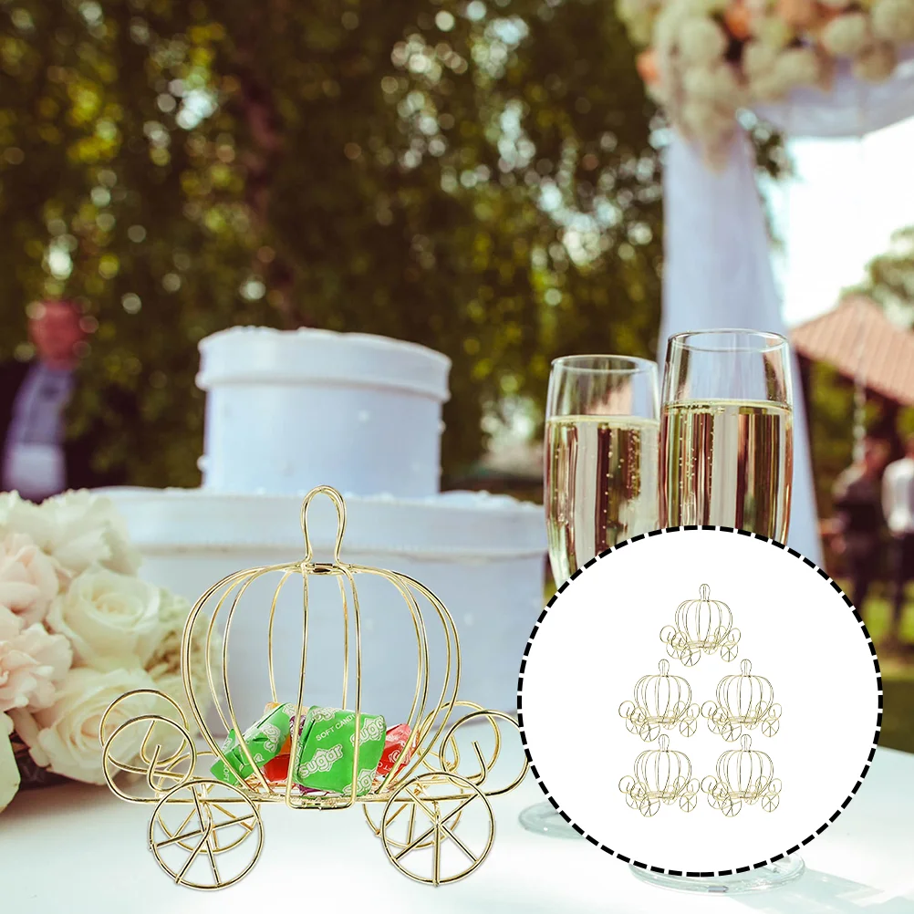 5 Pcs Gold Carriage Centerpiece Wedding Table Decor Pumpkin Cart Decor Candy Containers Gifts Candy Box Metal Carriage Favor Box
5 Pcs Gold Carriage Centerpiece Wedding Table Decor Pumpkin Cart Decor Candy Containers Gifts Candy Box Metal Carriage Favor Box