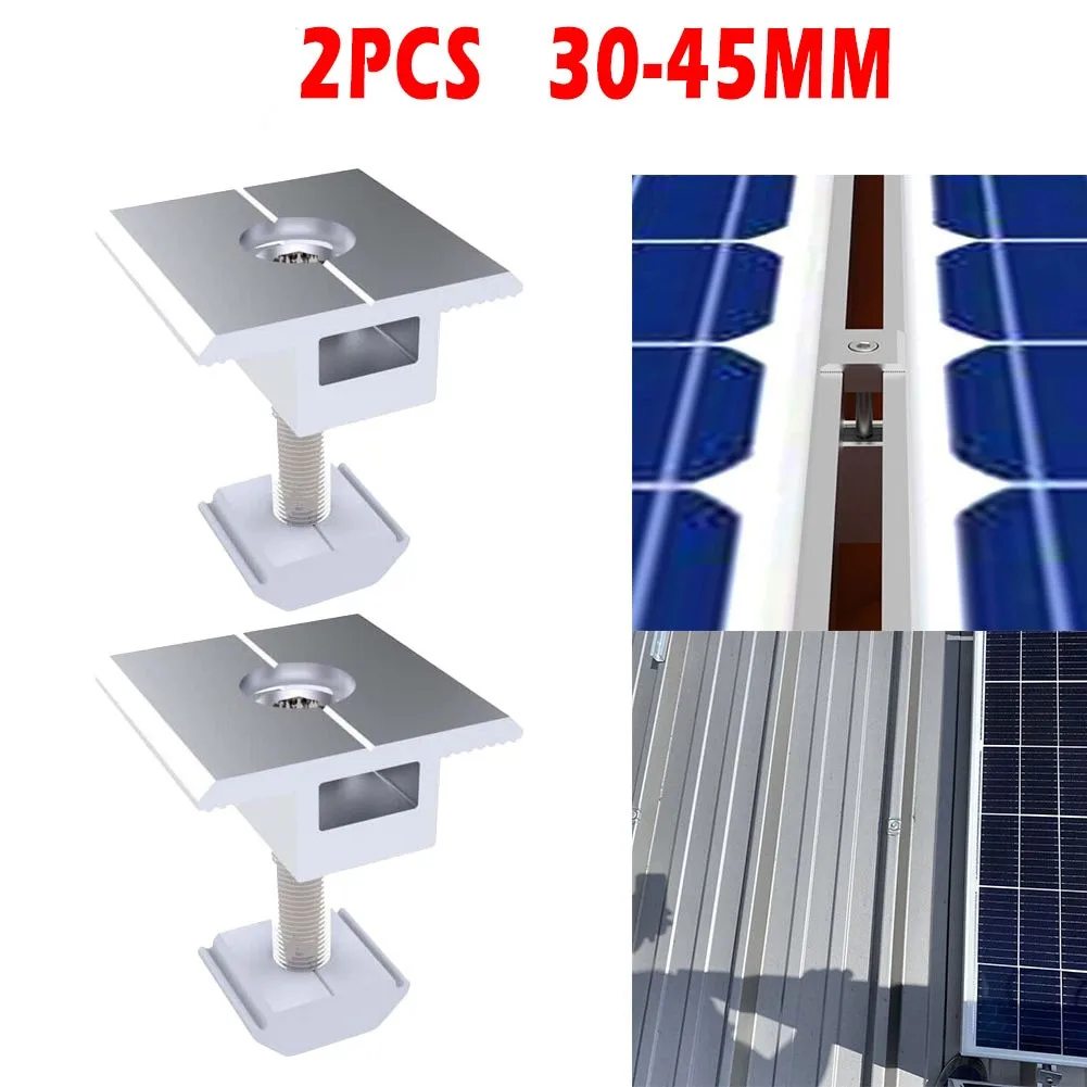 2Pcs 30/35/40/45mm Solar Panel Middle Clamp Photovoltaic Bracket PV Aluminum Profile Modules For Balcony Garden Shed
2Pcs 30/35/40/45mm Solar Panel Middle Clamp Photovoltaic Bracket PV Aluminum Profile Modules For Balcony Garden Shed