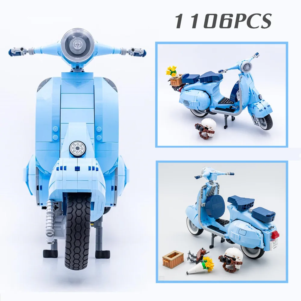 1106PCS Roman Holiday Motorcycle Vespased Famous Fit 10298 Building Blocks Bricks Model Toy Kid Gift
1106PCS Roman Holiday Motorcycle Vespased Famous Fit 10298 Building Blocks Bricks Model Toy Kid Gift