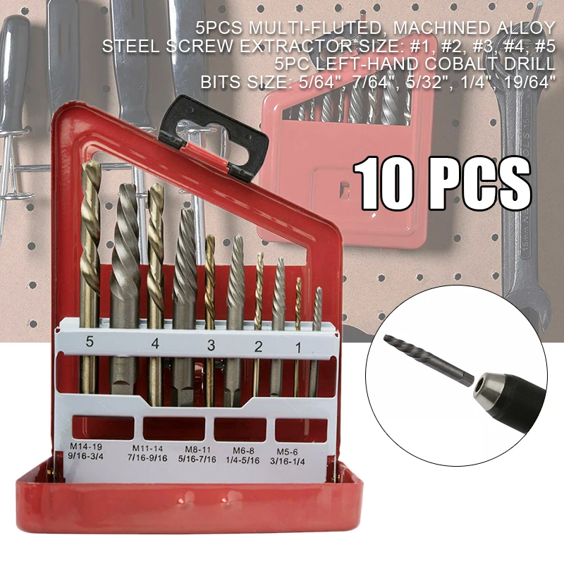 10 шт., Набор бит для дрели с левой ручкой
10 шт., Набор бит для дрели с левой ручкой