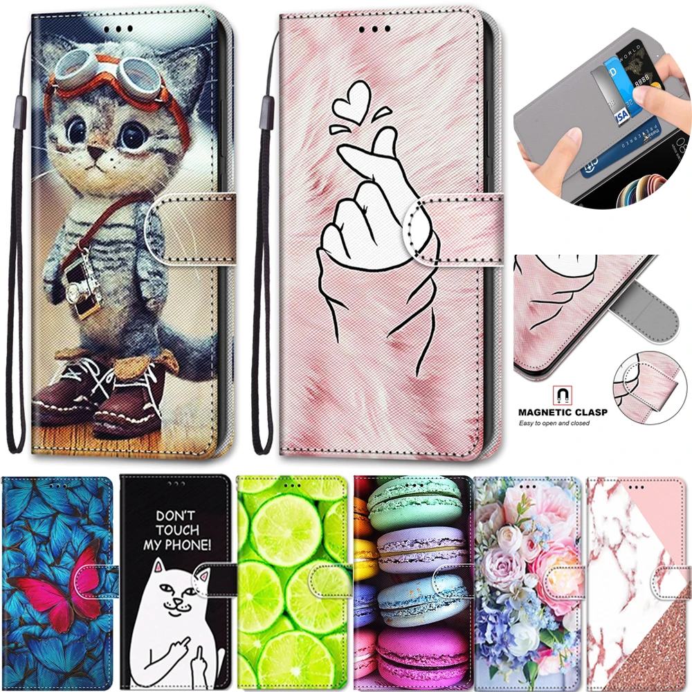 

P40Lite P30 Pro Flip Case for Huawei P40 Lite E 3D Emboss Leather Wallet Book Cover Huawei P20 P 30 Lite Y7P Y9 Prime 2019 Funda