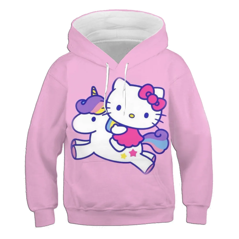 Толстовка Hello Kitty с единорогом, модная кавайная Одежда для девочек, осенняя одежда для маленьких девочек, комплект с котом, Детская толстовка...
Толстовка Hello Kitty с единорогом, модная кавайная Одежда для девочек, осенняя одежда для маленьких девочек, комплект с котом, Детская толстовка...