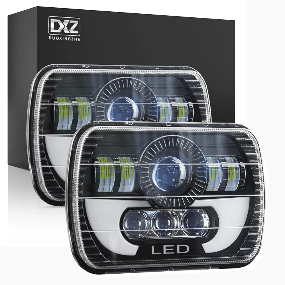 DXZ 2pcs 5x7Inch H4 HeadLight Hi-Lo Car LED Running Lamp Angel Eyes 12V 24V For Jeep Wrangler Cherokee Comanche Patrol Dodge
DXZ 2pcs 5x7Inch H4 HeadLight Hi-Lo Car LED Running Lamp Angel Eyes 12V 24V For Jeep Wrangler Cherokee Comanche Patrol Dodge