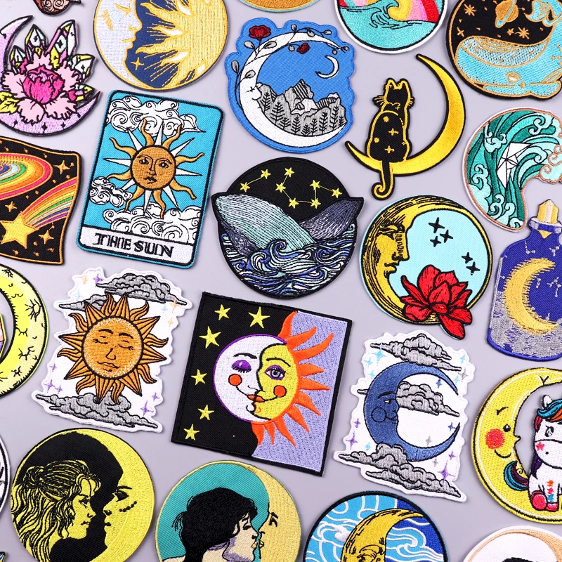 Moon And Sun Patch Iron On Patches For Clothing Mountain Embroidered Patches On Clothes Fusible Patch For Clothes Hook Loop DIY
Moon And Sun Patch Iron On Patches For Clothing Mountain Embroidered Patches On Clothes Fusible Patch For Clothes Hook Loop DIY