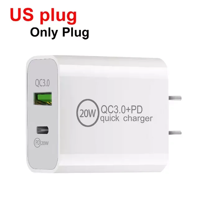 NEW2023 Type C Quick Charger Adapter 11 12 Pro Max QC 3.0 US EU AU UKPlug Travel Wall Charger
NEW2023 Type C Quick Charger Adapter 11 12 Pro Max QC 3.0 US EU AU UKPlug Travel Wall Charger