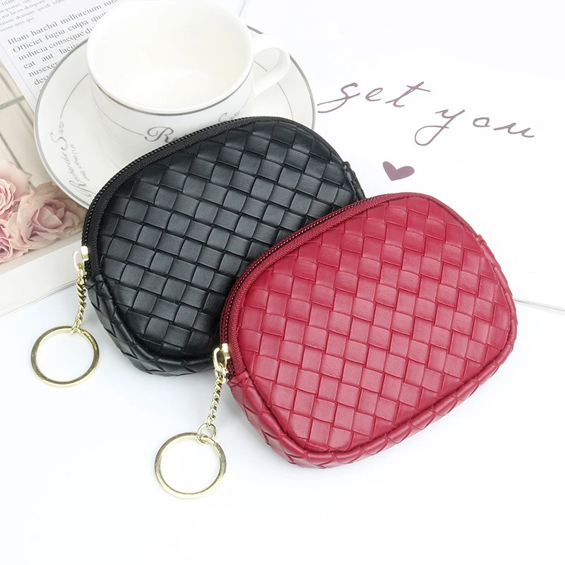 Woven Leather Pattern Women Wallet Solid Color Coin Purse Handbag For Female Portable Key Bag Clutch Bag With Keychain
Woven Leather Pattern Women Wallet Solid Color Coin Purse Handbag For Female Portable Key Bag Clutch Bag With Keychain