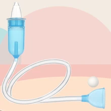 Soft Nasal Aspirator Tip Safe Sucker Newborn Vacuum Suction Snot Baby Sick Toddlers Practical Nose Cleaner Infant Absorption