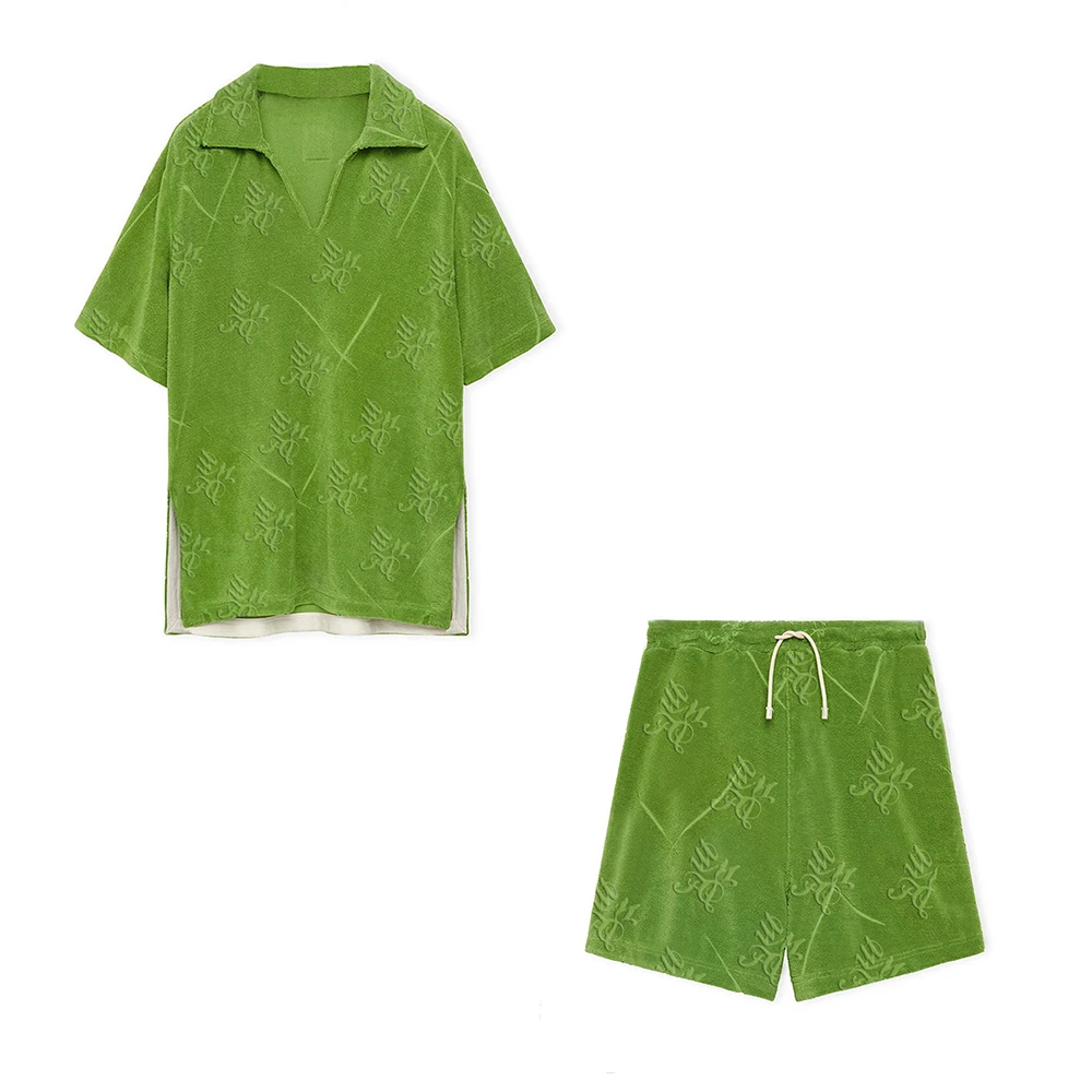 

WFMR Men's Jacquard Cotton Polo Shirt Set #wfmr9374