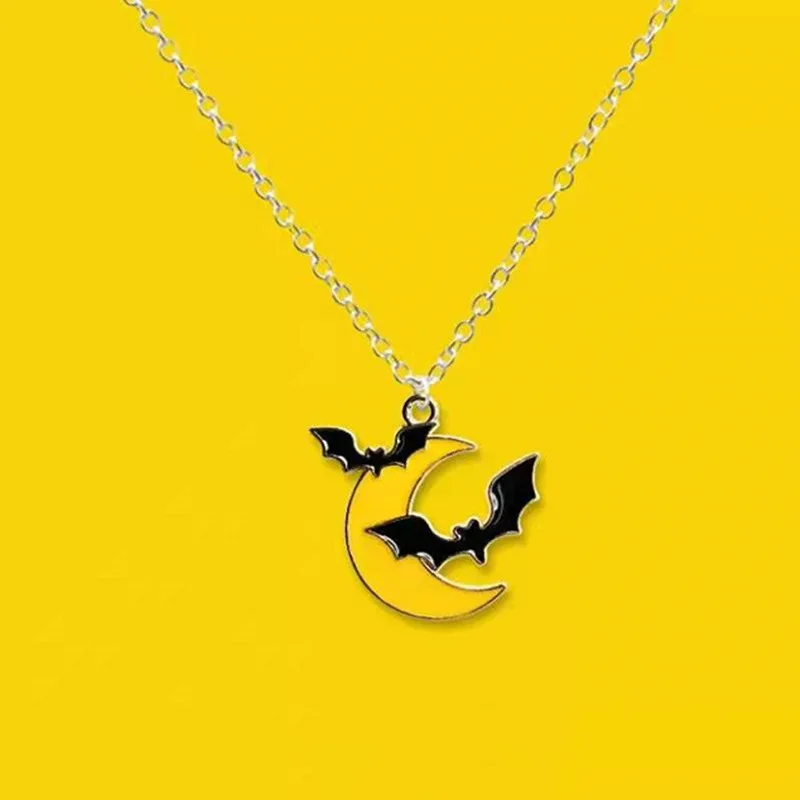 Magic Bat Ghost Necklace Pendant Male Hip-hop Personality Female Couple Accessories Sweater Chain Halloween Gift
Magic Bat Ghost Necklace Pendant Male Hip-hop Personality Female Couple Accessories Sweater Chain Halloween Gift