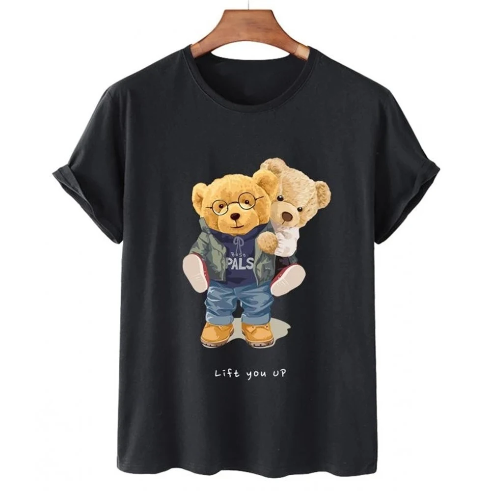 CLOOCL 100% Cotton Sweet Bear Print Short-sleeved Men T-shirt Half-sleeve Summer Casual Couple T-shirt Female Tee Shirt XS-7XL
CLOOCL 100% Cotton Sweet Bear Print Short-sleeved Men T-shirt Half-sleeve Summer Casual Couple T-shirt Female Tee Shirt XS-7XL