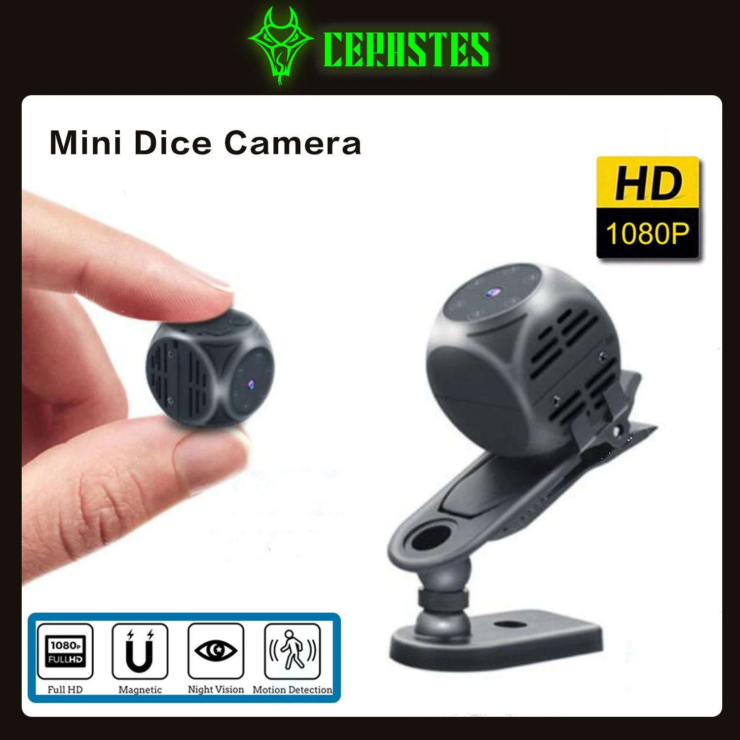 CERASTES Мини-камера HD 1080P с датчиком ночного видения, видеорегистратор с датчиком движения, микро-камера, Спортивная цифровая видеокамера, мале...
CERASTES Мини-камера HD 1080P с датчиком ночного видения, видеорегистратор с датчиком движения, микро-камера, Спортивная цифровая видеокамера, мале...