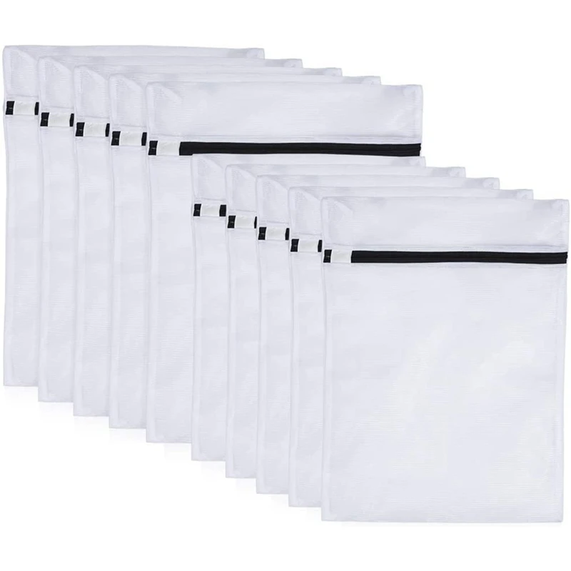 10 Pack Washing Machine Laundry Bags, Zippered Mesh Laundry Bags, Laundry Bags For Blouses, Bras, Hosiery(5S+5L) 
10 Pack Washing Machine Laundry Bags, Zippered Mesh Laundry Bags, Laundry Bags For Blouses, Bras, Hosiery(5S+5L)