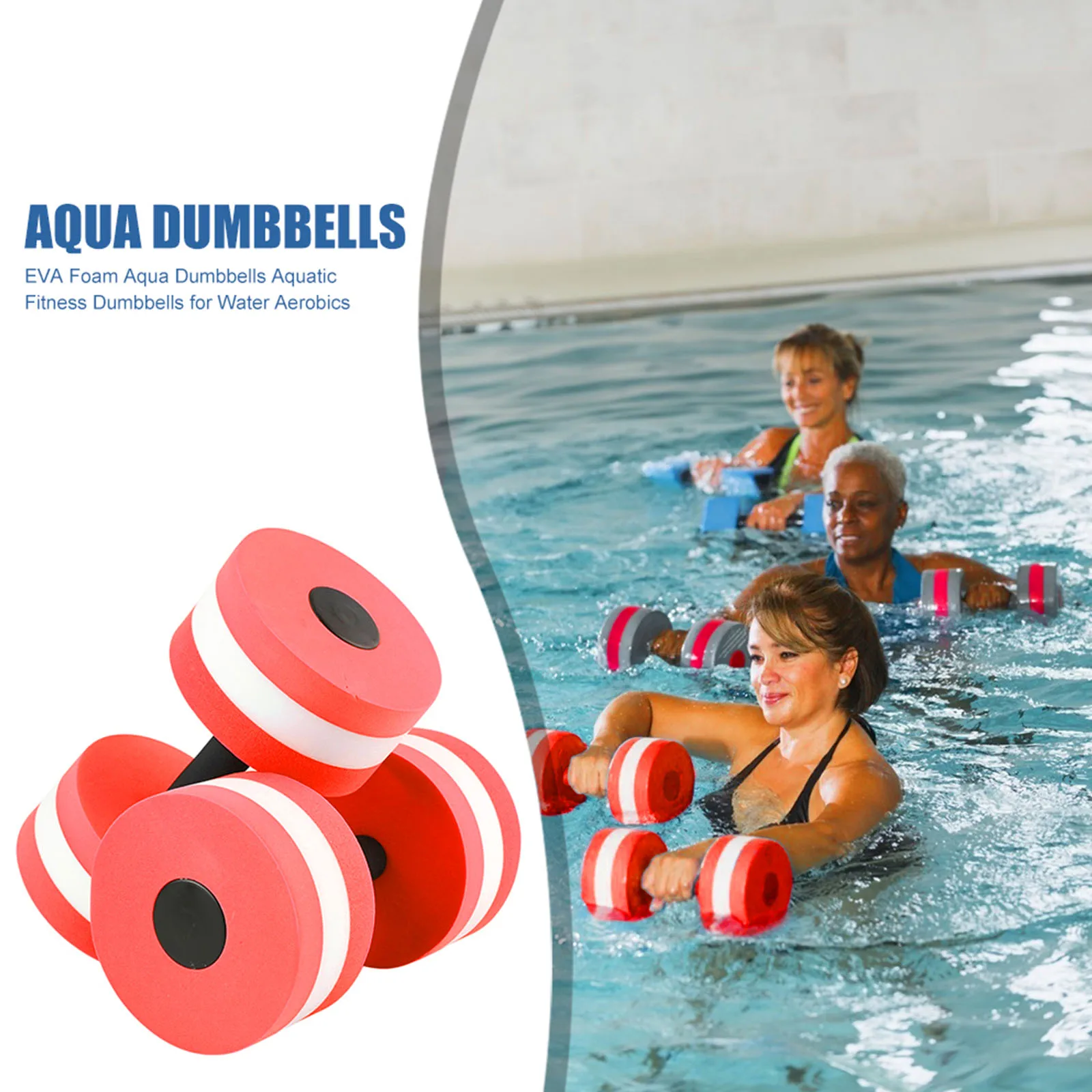 2Pcs EVA Water Aquatics Aerobics Dumbbell Weights Swimming Fitness Pool Exercise Workout Medium Aquatic Barbell Fitness Train
2Pcs EVA Water Aquatics Aerobics Dumbbell Weights Swimming Fitness Pool Exercise Workout Medium Aquatic Barbell Fitness Train