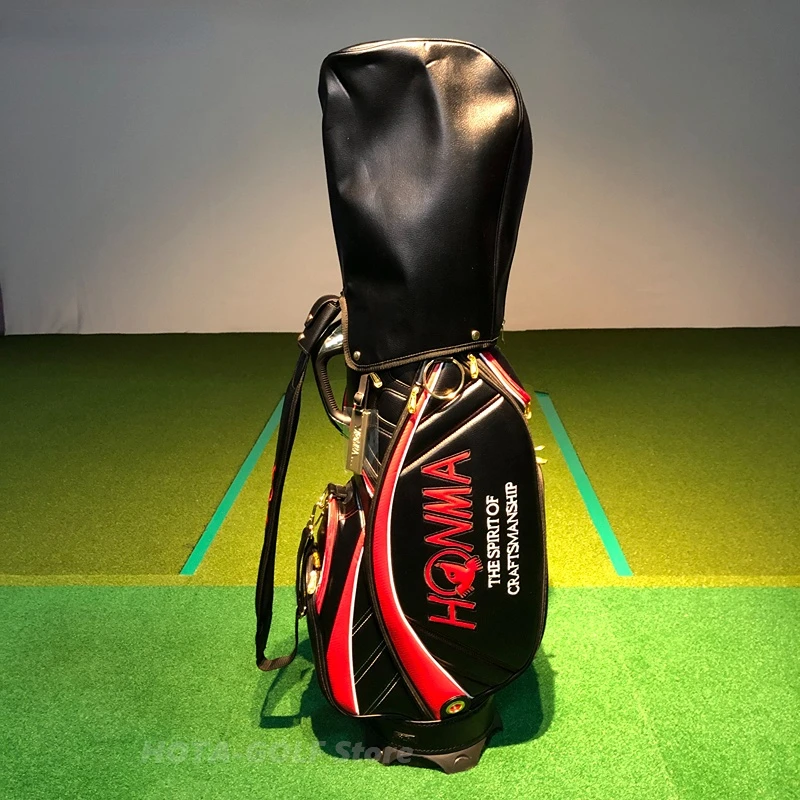 

HONMA 2023 New Golf Standard Bag Professional Bag PU Waterproof Golf Club Bag Men's Club Bag 골프용품