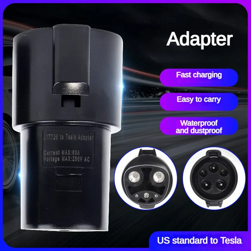 Tesla Charging Head Adapter American Standard J1772 to Teslas Model X Y 3 S for EV Charger Connector EVSE Conversion Gun Socket
Tesla Charging Head Adapter American Standard J1772 to Teslas Model X Y 3 S for EV Charger Connector EVSE Conversion Gun Socket