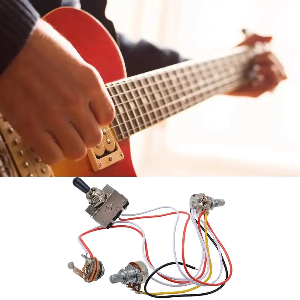 2 Potentiometers 6.5 Audio A500K/B500K three gear switch Dual Electric Guitar Guitar Wiring Harness With Output Port
2 Potentiometers 6.5 Audio A500K/B500K three gear switch Dual Electric Guitar Guitar Wiring Harness With Output Port