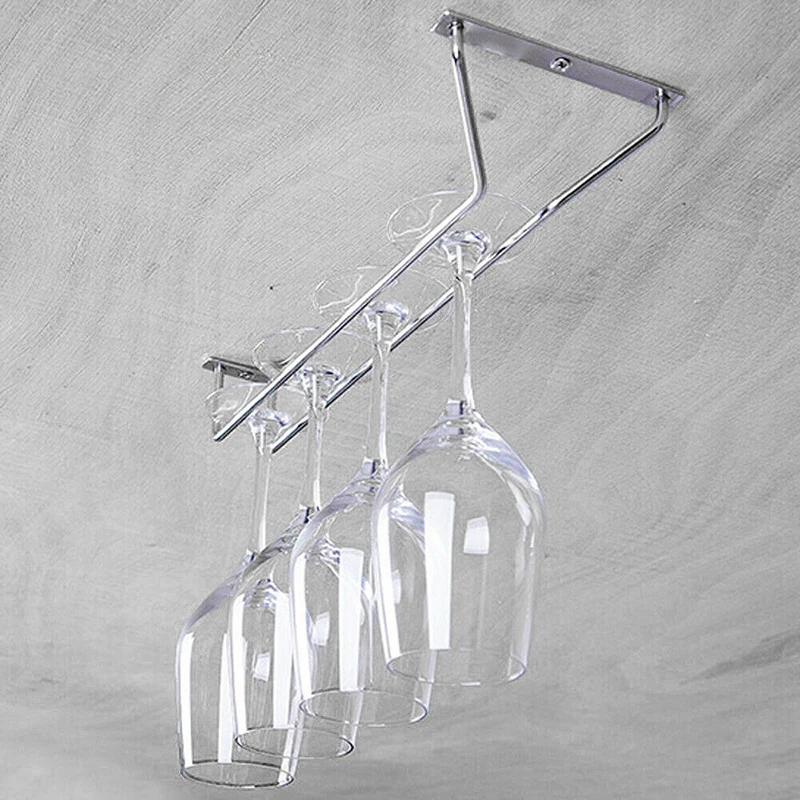 Bar Wine Glass Rack Drink Champagne Cup Display Hanger Holder Kitchen Shelf Silver Stainless Steel Storage Useful
Bar Wine Glass Rack Drink Champagne Cup Display Hanger Holder Kitchen Shelf Silver Stainless Steel Storage Useful