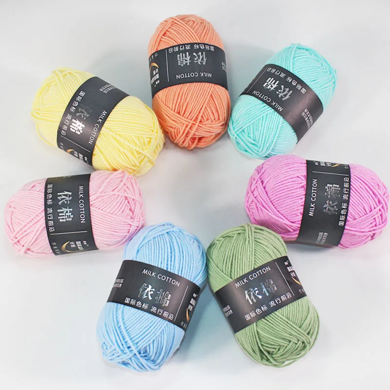 4ply 50g/pcs Milk Cotton Yarn DIY Knitting Yarn Hand-knitted Threads For Knitting Wool Benang Kait Crochet Yarn Hand Knitting
4ply 50g/pcs Milk Cotton Yarn DIY Knitting Yarn Hand-knitted Threads For Knitting Wool Benang Kait Crochet Yarn Hand Knitting