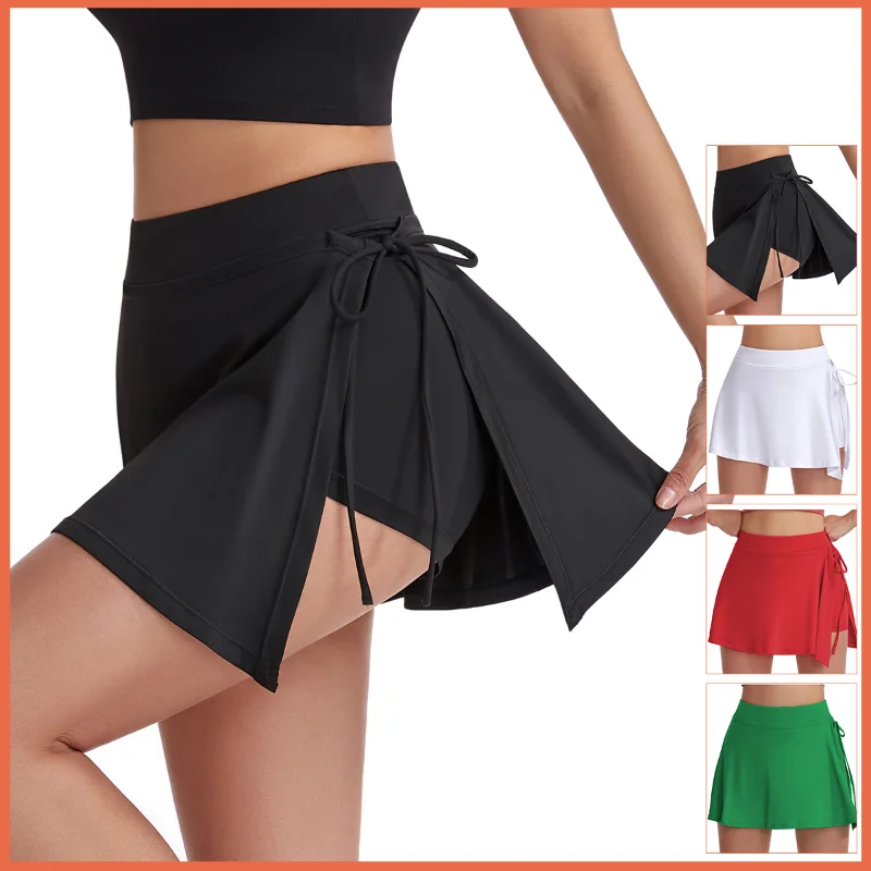 

Women's Tennis Skorts New Double Layer Golf Clothing Skirt Shorts Outdoor Badminton Running Fitness Skirt Cheerleader Dancewear