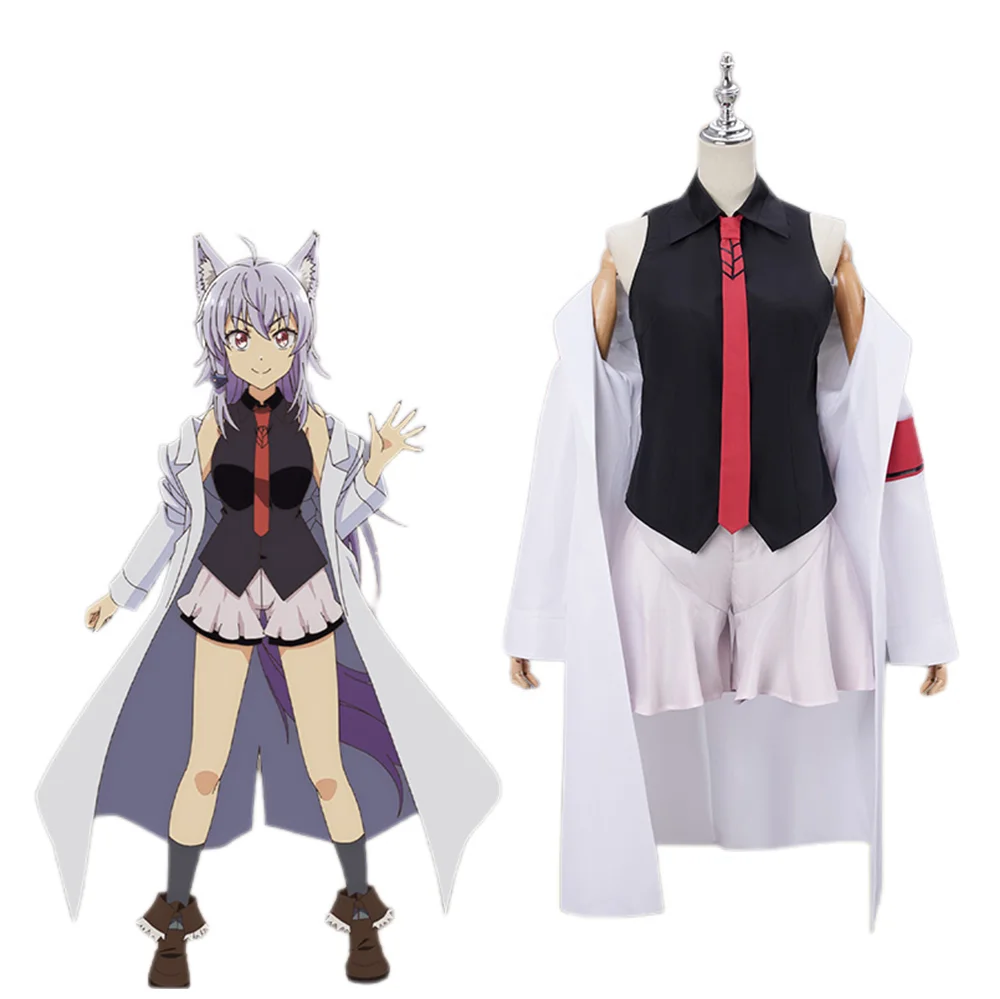 

Anime Miss Kuroitsu from the Monster Development Department Wolf Bete Cosplay Costume Outfits Halloween Carnival Women Suit