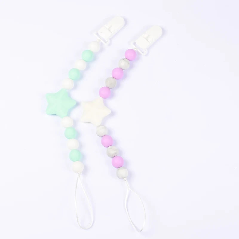 Baby Pacifier Chain 2Pcs Handmade Food Grade Silicone Pacifier Clips Holder Chain Babies Teething Toy Gift Crown Animal Star
Baby Pacifier Chain 2Pcs Handmade Food Grade Silicone Pacifier Clips Holder Chain Babies Teething Toy Gift Crown Animal Star