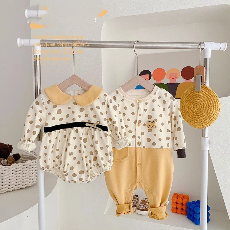 2022 New Fashion Long Sleeve Romper Cartoon Tiger Polka Dot Jumpsuit Noys Girls Spring Doll Collar Cute Clothes
2022 New Fashion Long Sleeve Romper Cartoon Tiger Polka Dot Jumpsuit Noys Girls Spring Doll Collar Cute Clothes