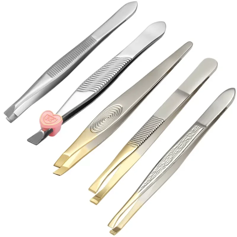 Eyebrow Tweezer Stainless Steel Beauty Clip Slant Tip Flat Tip Eyebrow Tweezer Clip for Eyebrow Trimming Face Hair Removal Tools
Eyebrow Tweezer Stainless Steel Beauty Clip Slant Tip Flat Tip Eyebrow Tweezer Clip for Eyebrow Trimming Face Hair Removal Tools
