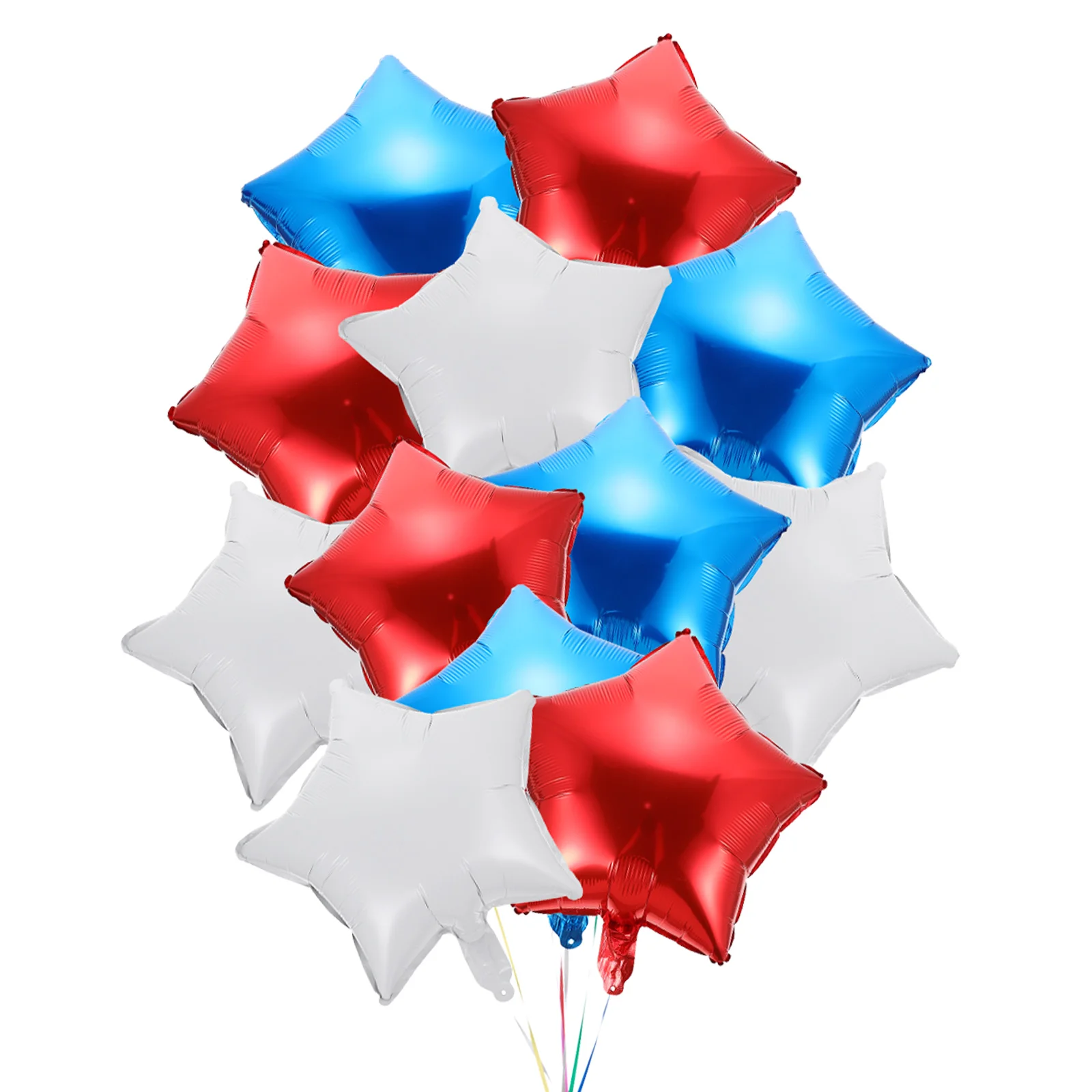 

Воздушные шары «Июль синего и красного», украшения для воздушных шаров, 4 белых звезд, 4 и вечерние чные украшения из фольги, День Независимос...