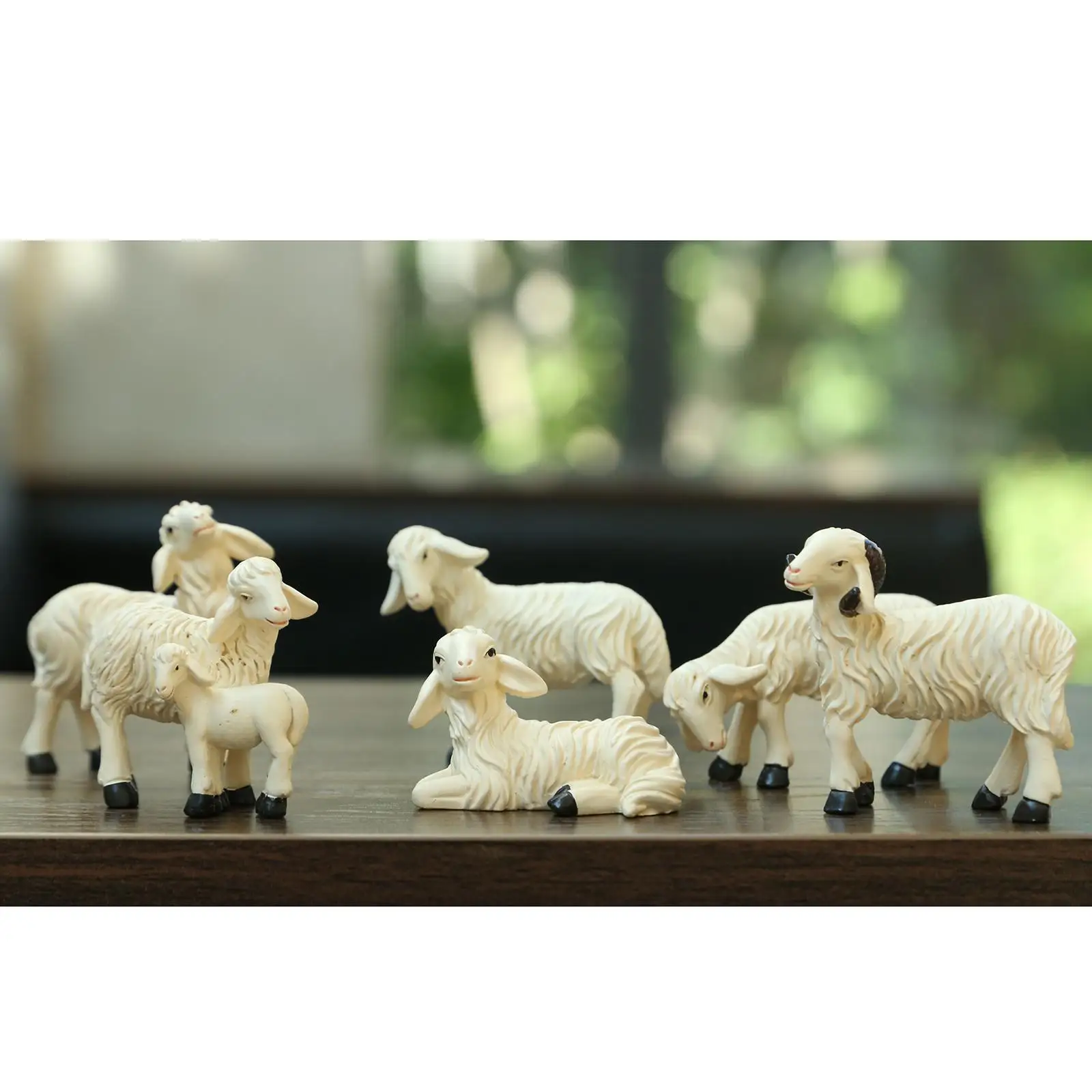 6x Miniature Garden Sheep Statue Decor Animal Accessories 
6x Miniature Garden Sheep Statue Decor Animal Accessories