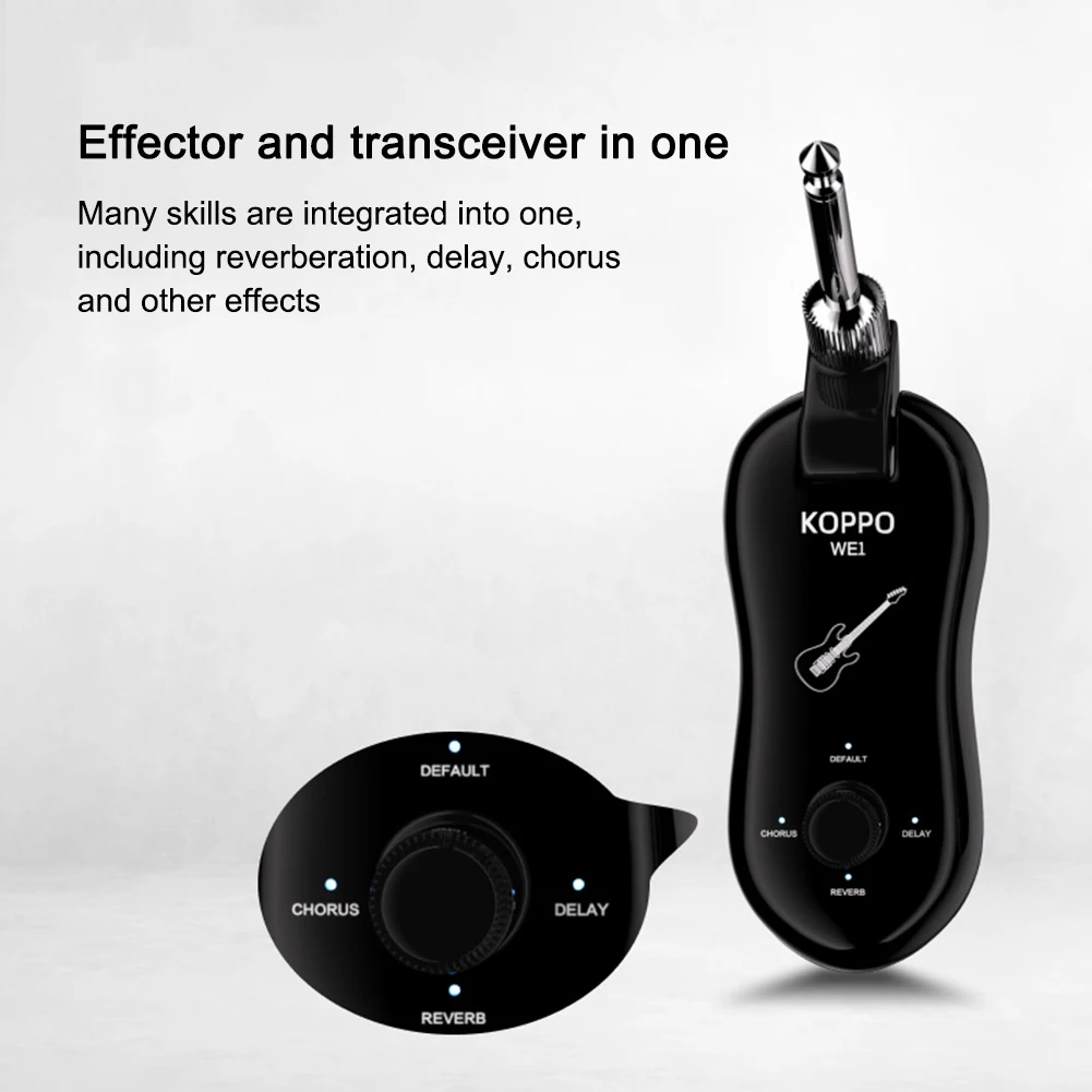 

KOPPO Guitar Transmitter Receiver Multifunctional Bluetooth-Compatible OTG Rechargeable Wireless Guitar System Audio Transmitter