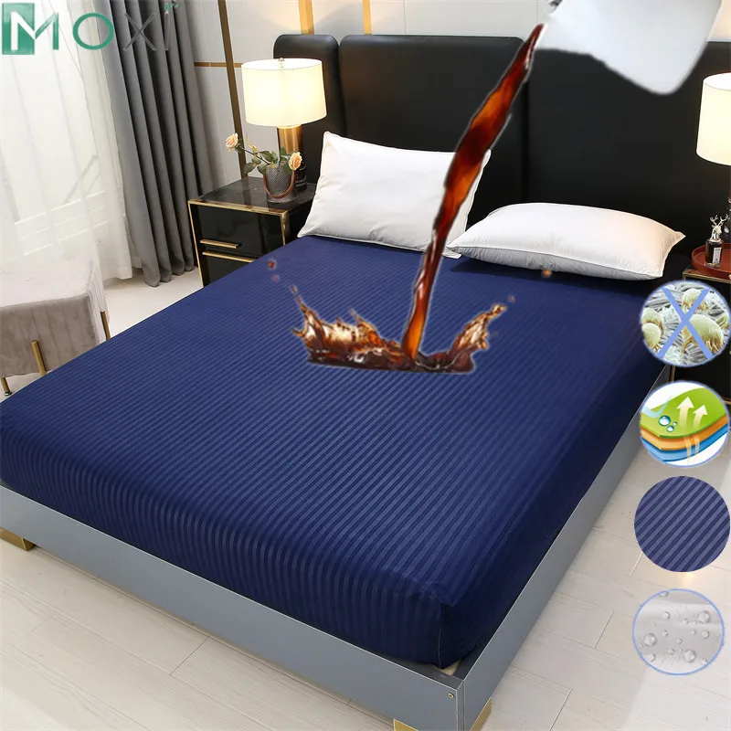 Waterproof Mattress Protect Cover Anti-mite Antibacterial Bed Fitted Sheet with Elastic Band Home Decoration Washable Sheet 1Pc
Waterproof Mattress Protect Cover Anti-mite Antibacterial Bed Fitted Sheet with Elastic Band Home Decoration Washable Sheet 1Pc
