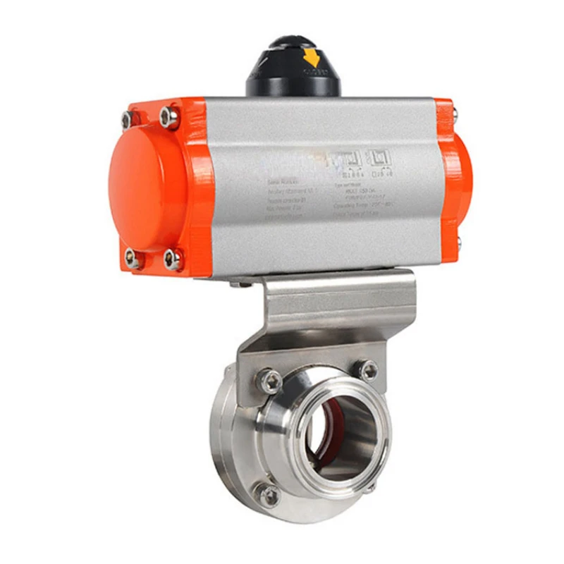 Pneumatic sanitary class to clamp butterfly valve fully polished 304 food class butterfly valve
Pneumatic sanitary class to clamp butterfly valve fully polished 304 food class butterfly valve