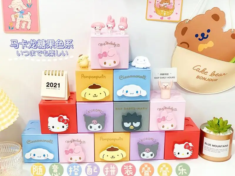 Kawaii Sanrios аниме Hellokitty Мультфильм мимелоди Милая коричная настольная головоломка ящик ювелирные изделия Мелодия коробка для хранения игрушк...
Kawaii Sanrios аниме Hellokitty Мультфильм мимелоди Милая коричная настольная головоломка ящик ювелирные изделия Мелодия коробка для хранения игрушк...