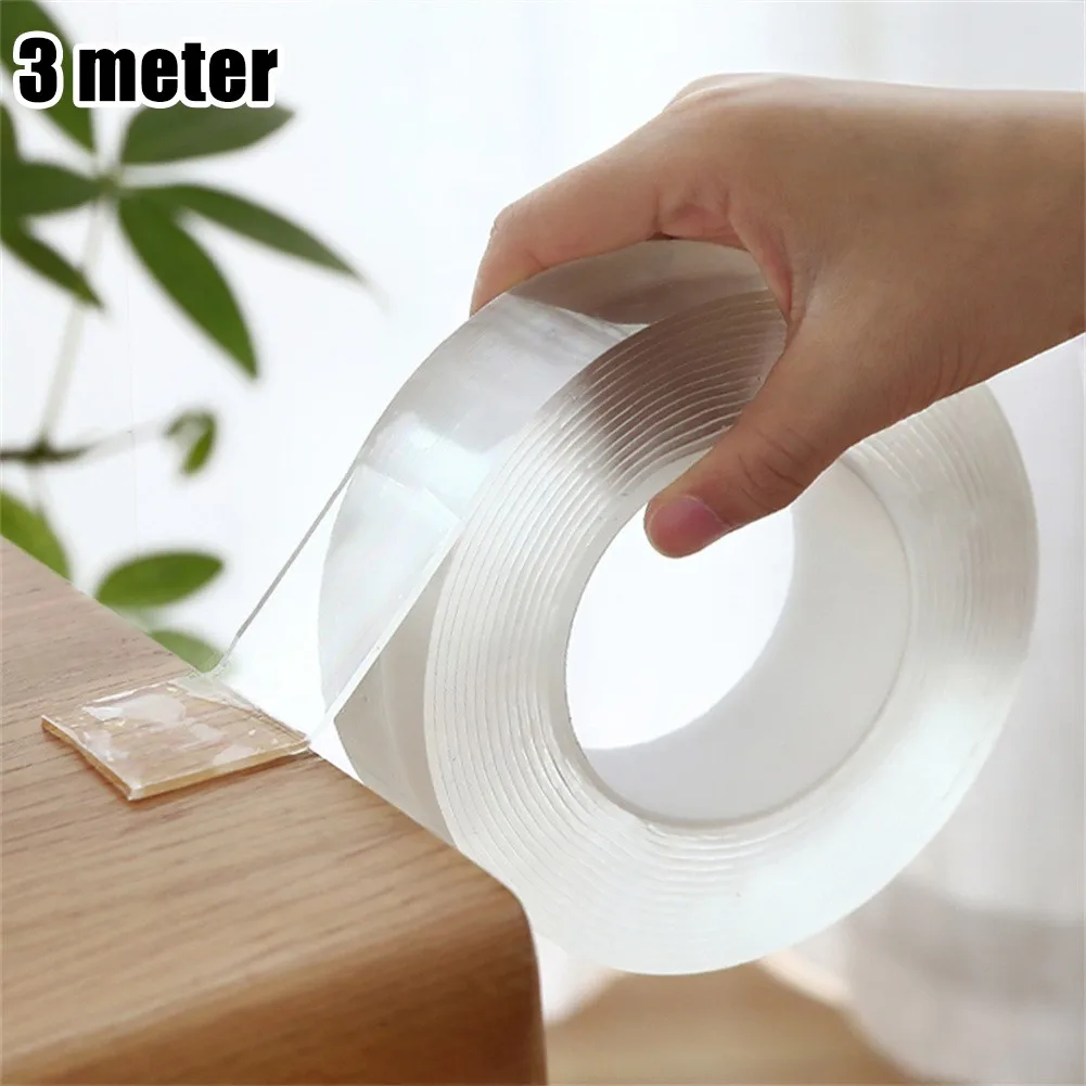 1pc Reusable Waterproof Nano Double Adhesive Strip Transparent Heat Resistance No Trace Adhesive For Car Cellphone Glass Strip
1pc Reusable Waterproof Nano Double Adhesive Strip Transparent Heat Resistance No Trace Adhesive For Car Cellphone Glass Strip