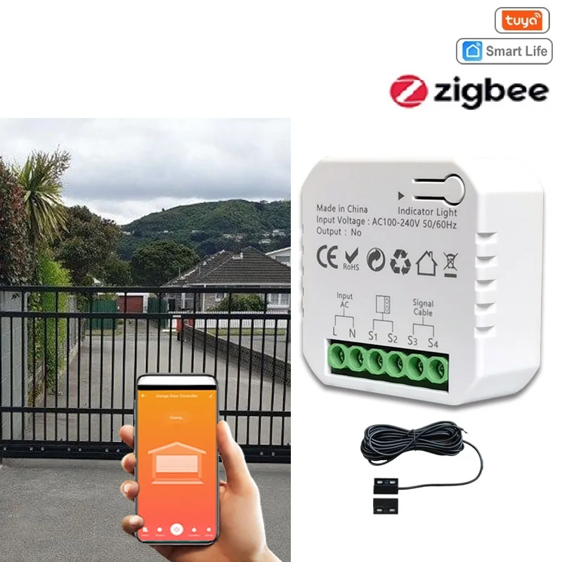 Подставка для открывания Гаражных дверей умная подставка для ворот гаража ZIGBEE AC 110-240 в пульт дистанционного управления
Подставка для открывания Гаражных дверей умная подставка для ворот гаража ZIGBEE AC 110-240 в пульт дистанционного управления