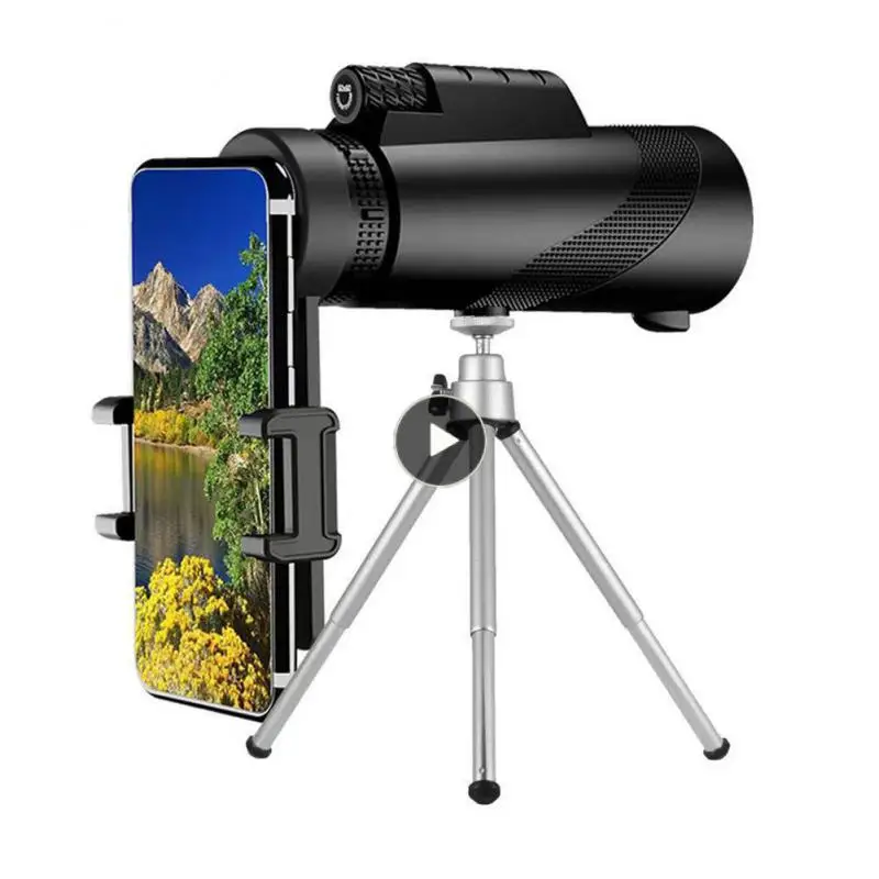 

18mm Eyepiece Eyepiece Focusing High Definition Portable Monocular Telescope Plastic Shell 80x100 Magnification Zoom Tripod