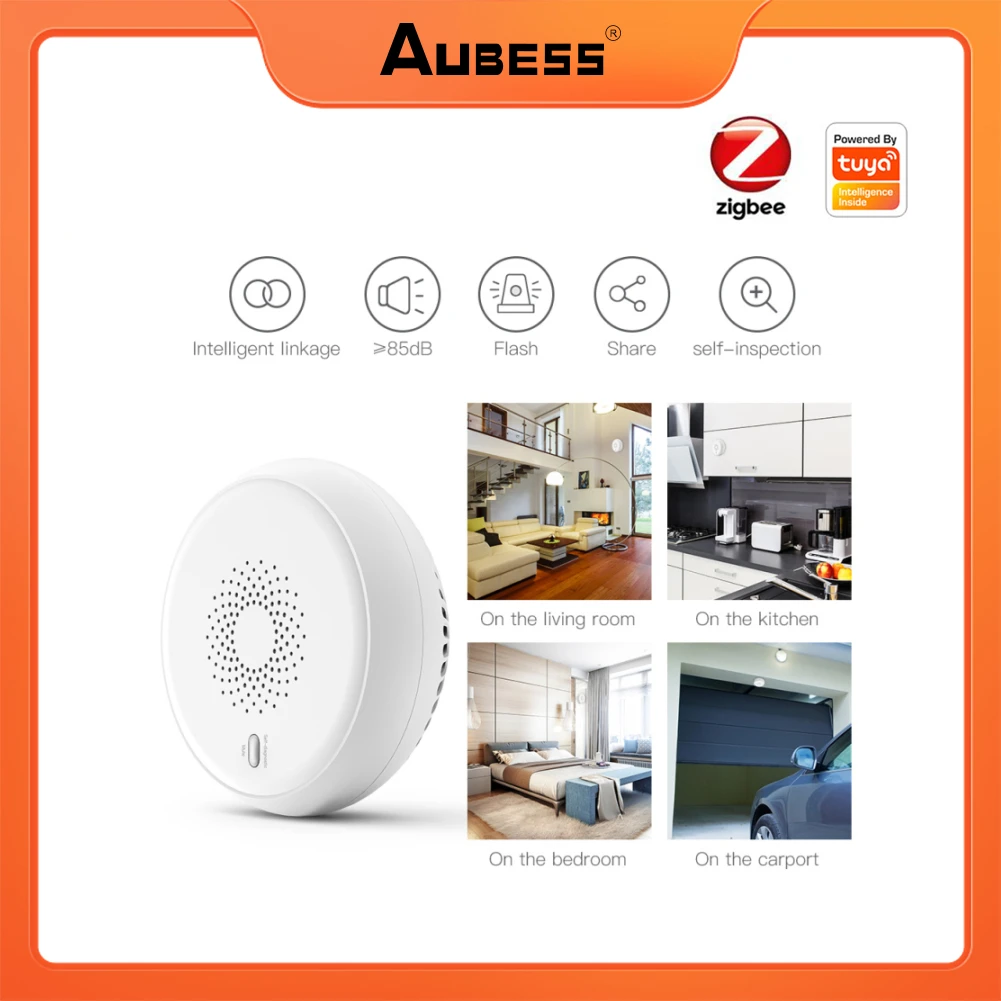 Zigbee Smart Smoke Fire Alarm Detector Home Security System Progressive Sound Photoelectric Smoke Sensor Work With Zigbee Hub
Zigbee Smart Smoke Fire Alarm Detector Home Security System Progressive Sound Photoelectric Smoke Sensor Work With Zigbee Hub