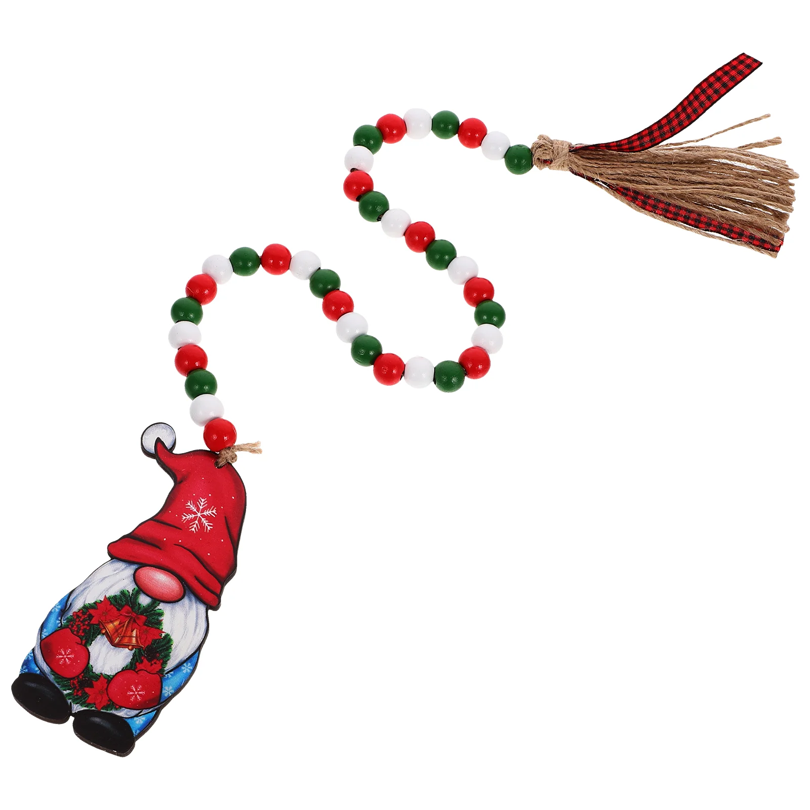 Christmas Wooden Bead Wreath With Tassels Wall Hanging Decor Bead Wooden Pendant Santa Claus Faceless Doll Bead Hanging String
Christmas Wooden Bead Wreath With Tassels Wall Hanging Decor Bead Wooden Pendant Santa Claus Faceless Doll Bead Hanging String