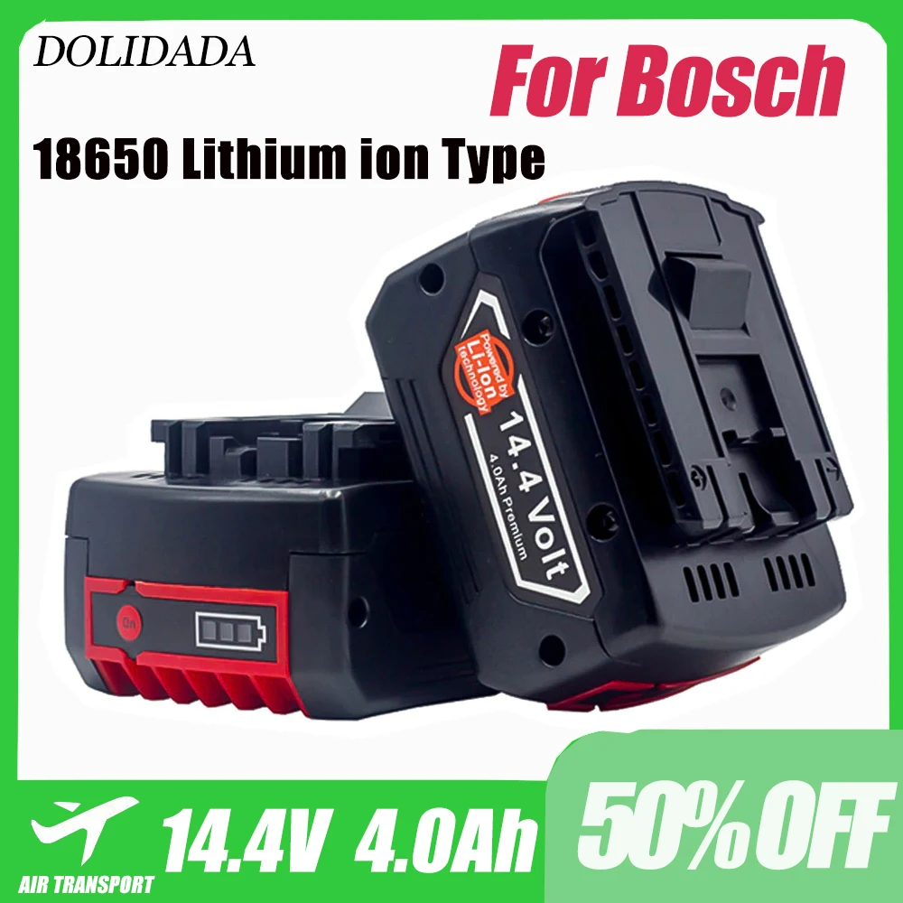 Rechargeable Battery for Bosch Power tool 14.4V 4.0Ah for GBH GDR GSR 1080 DDS180 BAT614G Replacement Li-ion Battery Charger Set
Rechargeable Battery for Bosch Power tool 14.4V 4.0Ah for GBH GDR GSR 1080 DDS180 BAT614G Replacement Li-ion Battery Charger Set