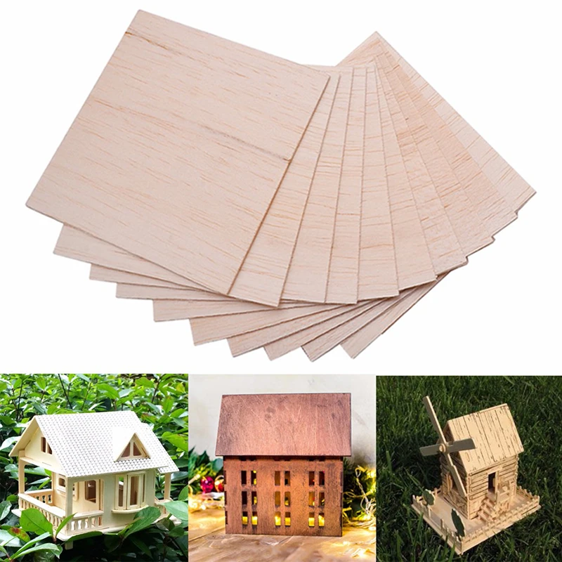 10 Pcs Wooden Plate Model Balsa Wood Sheets for Military Models DIY House Ship Aircraft Parts Accessories 100x100x2mm Home
10 Pcs Wooden Plate Model Balsa Wood Sheets for Military Models DIY House Ship Aircraft Parts Accessories 100x100x2mm Home