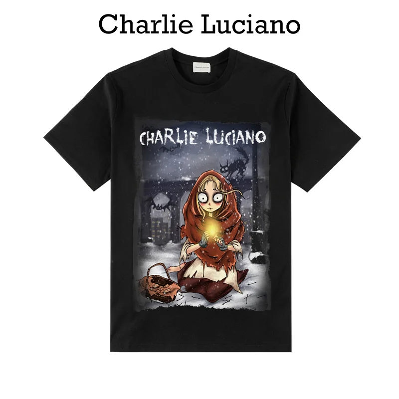 Men Women Fashion sells matches, little girl personality illustration short sleeve T-shirt, male 2022 fashion summer couple
Men Women Fashion sells matches, little girl personality illustration short sleeve T-shirt, male 2022 fashion summer couple