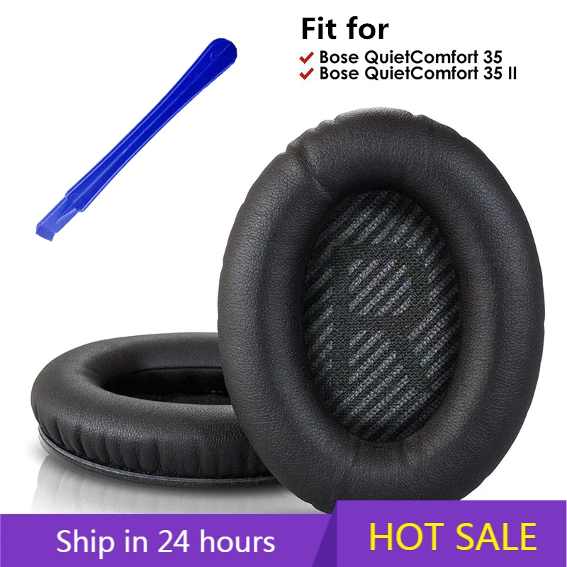Replacement Ear Pads for BOSE QC35 for QuietComfort 35 & 35 II Headphones Memory Foam Ear Cushions High Quality with Crowbar
Replacement Ear Pads for BOSE QC35 for QuietComfort 35 & 35 II Headphones Memory Foam Ear Cushions High Quality with Crowbar