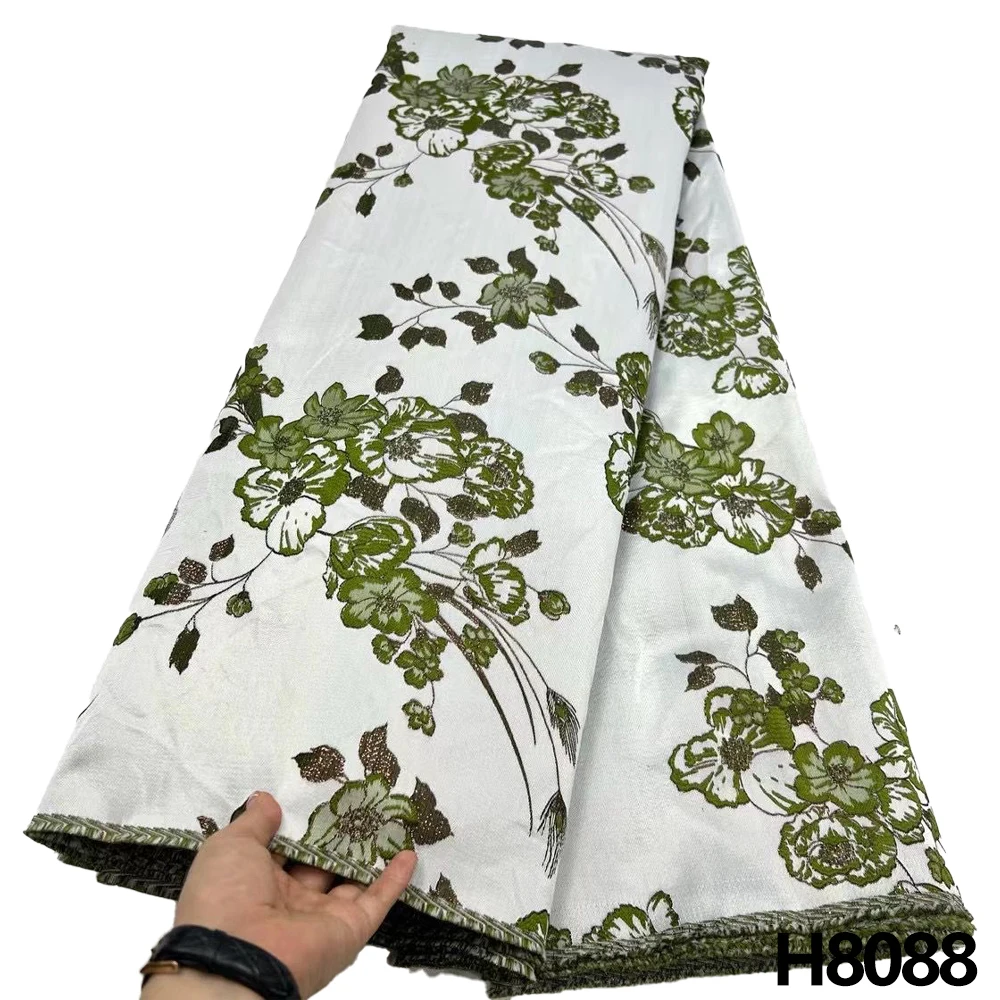 HFX African Tulle Lace Fabric Satin 5 Size 2023 High quality Nigerian Brocade Jacquard Lace Sewn dress cloth 
HFX African Tulle Lace Fabric Satin 5 Size 2023 High quality Nigerian Brocade Jacquard Lace Sewn dress cloth